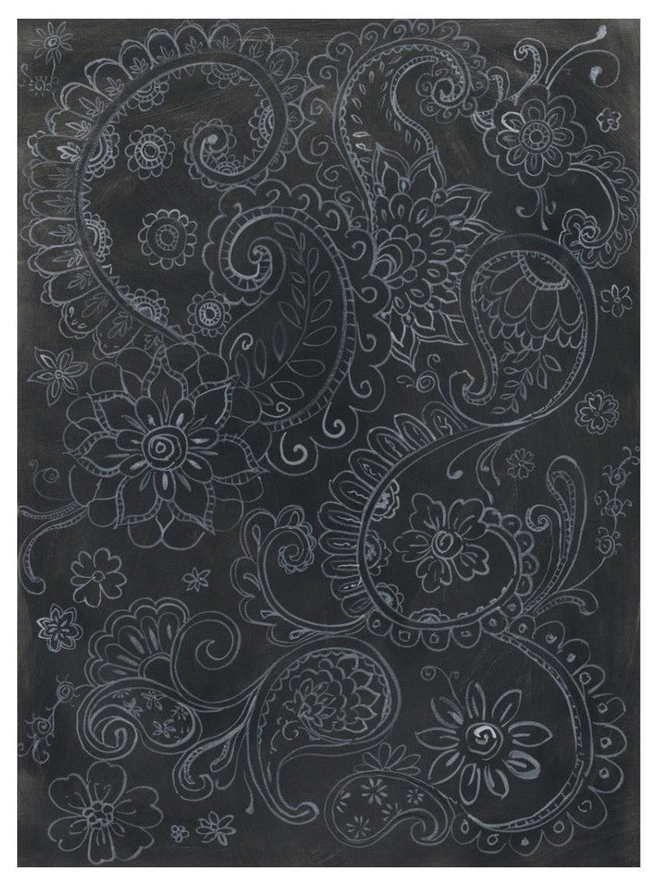 "Paisley Swirl" Digital Paper Print by Danhui Nai, 14"x18"