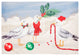 Illusions Peck The Halls Indoor/Outdoor Mat, Snow, 1''11"x2''11"