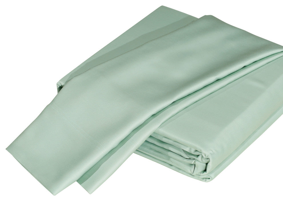 DTY Bedding Premium 4-Piece Sheet Set 100% Bamboo Viscose, Seaglass, Split King