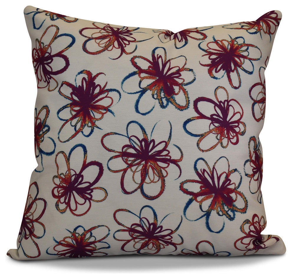 Penelope Pillow, Purple, 26"x26"