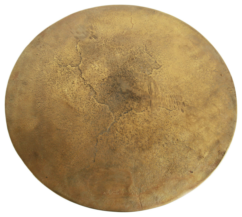 Ibiza Brass Finish Side Table