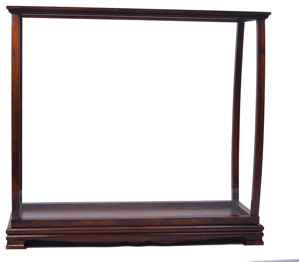 Display Case for Midsize Tall Ship Classic Brown