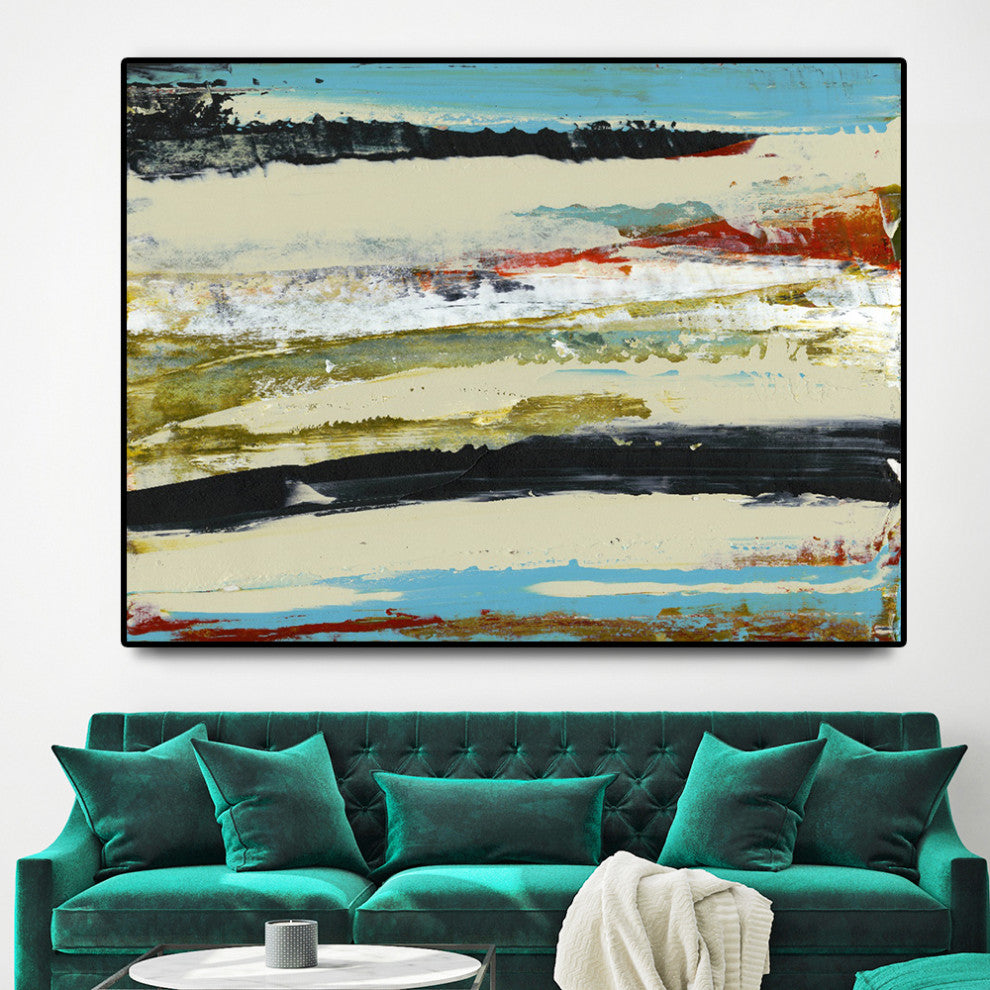 "Deconstructed View I" Oversized Framed Canvas, 40" x 60"