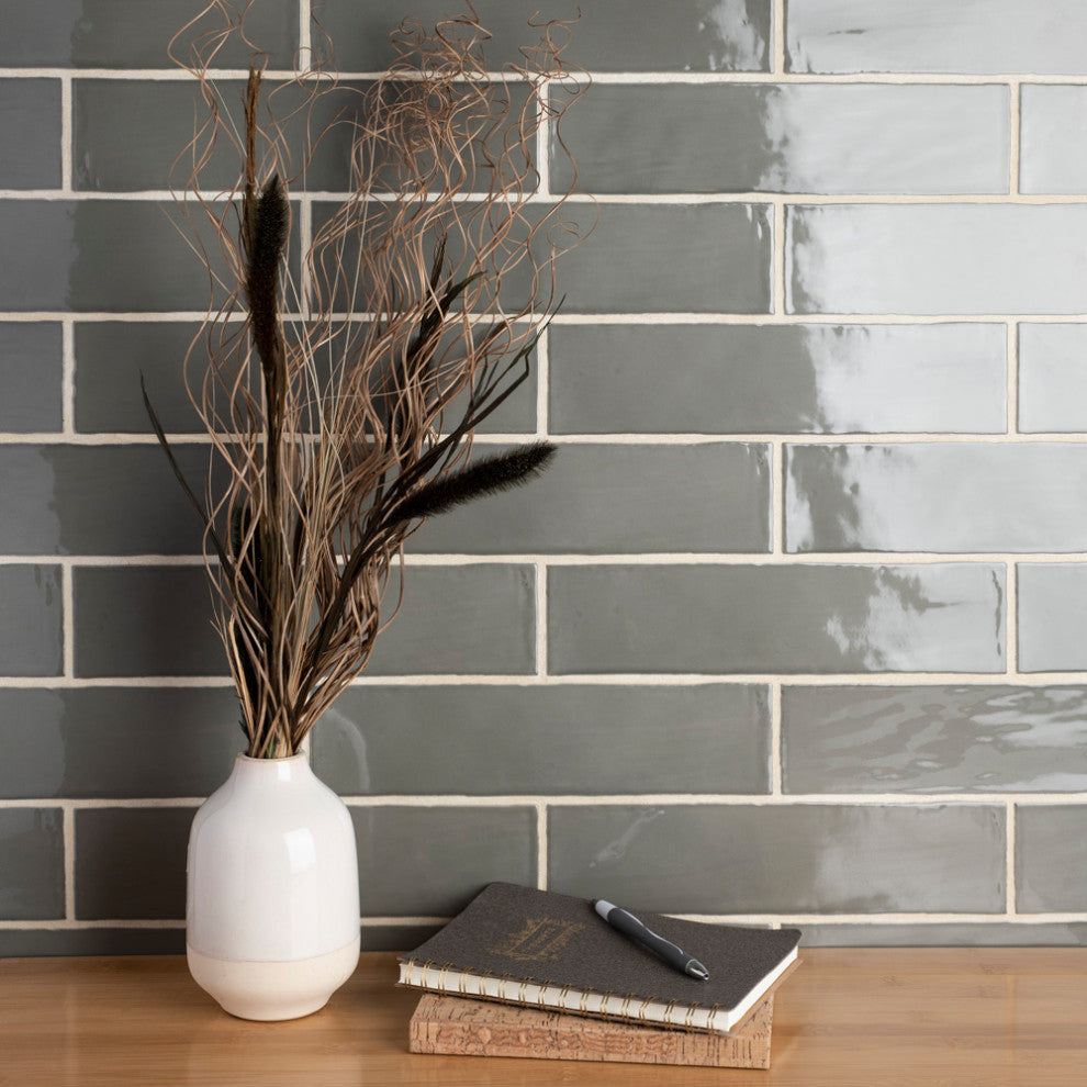 Chester Ceramic Wall Tile, Grey