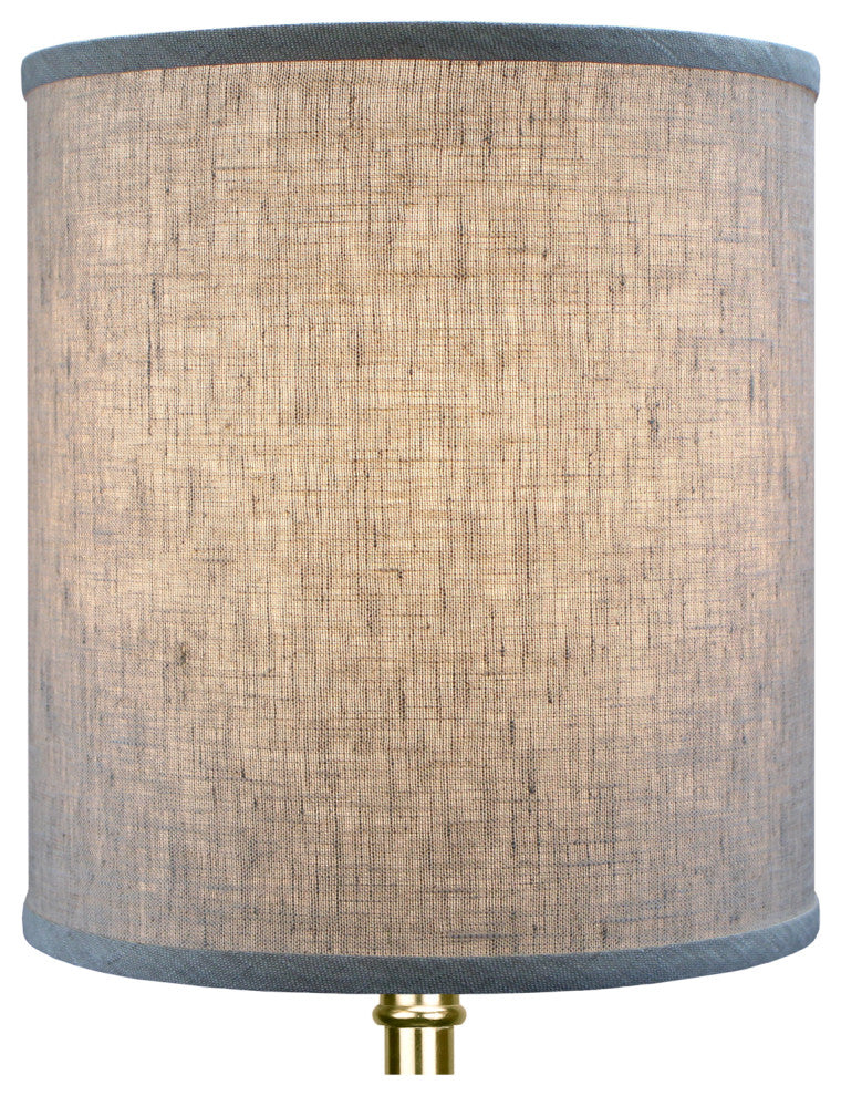 FenchelShades Drum Lampshade 11"x11"x12", Designer Linen Oatmeal