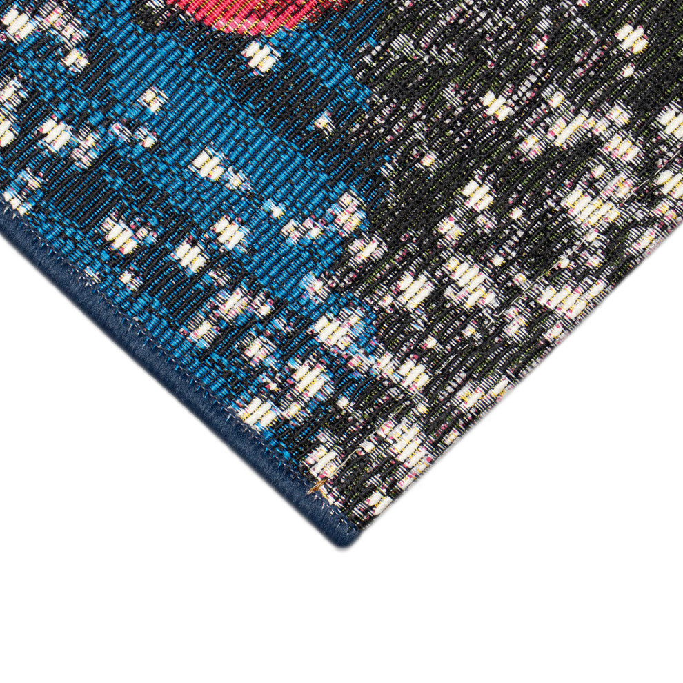 Esencia Truck Load Of Cheer Indoor/Outdoor Mat Midnight 2'5"x3'11"