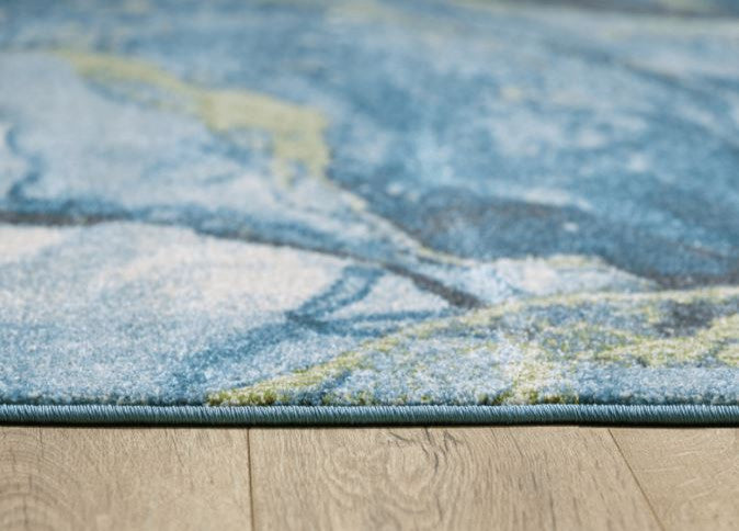7"x10" Blue Sage Abstract Stone Modern Area Rug