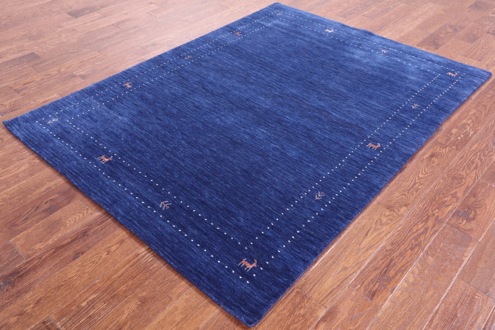 5' 0" X 7' 0" Persian Gabbeh Handmade Rug - Q15268