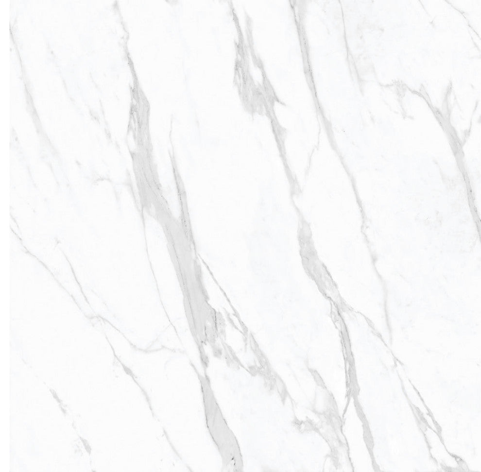 Carrara Statuario Porcelain Marble Look Wall and Floor Tile, 32x64