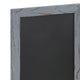 Canterbury Wall Mount Magnetic Chalkboard Sign Set-11" x 17", Grey, 11" X 17"