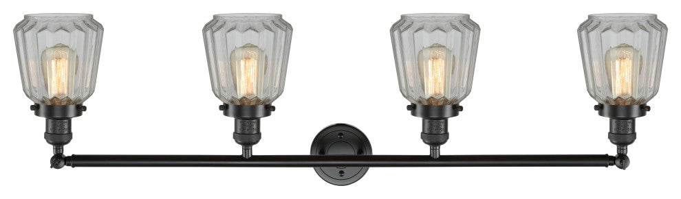 Innovations Lighting 215-Ob-S-G142 4 Light 42.25" Adjustable Bathroom Fixture