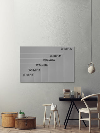 "Light Snow" Floater Framed Painting Print on Canvas