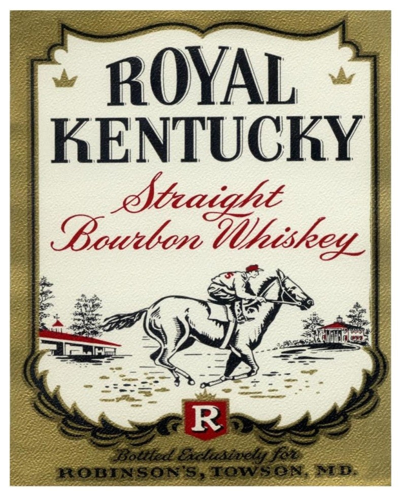 "Royal Kentucky Straight Bourbon Whiskey" Print by Vintage Booze Labels, 26"x32"