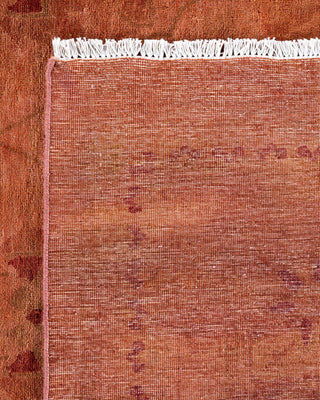 Overdyed, One-of-a-Kind Hand-Knotted Area Rug Brown, 9'3"x11'10"