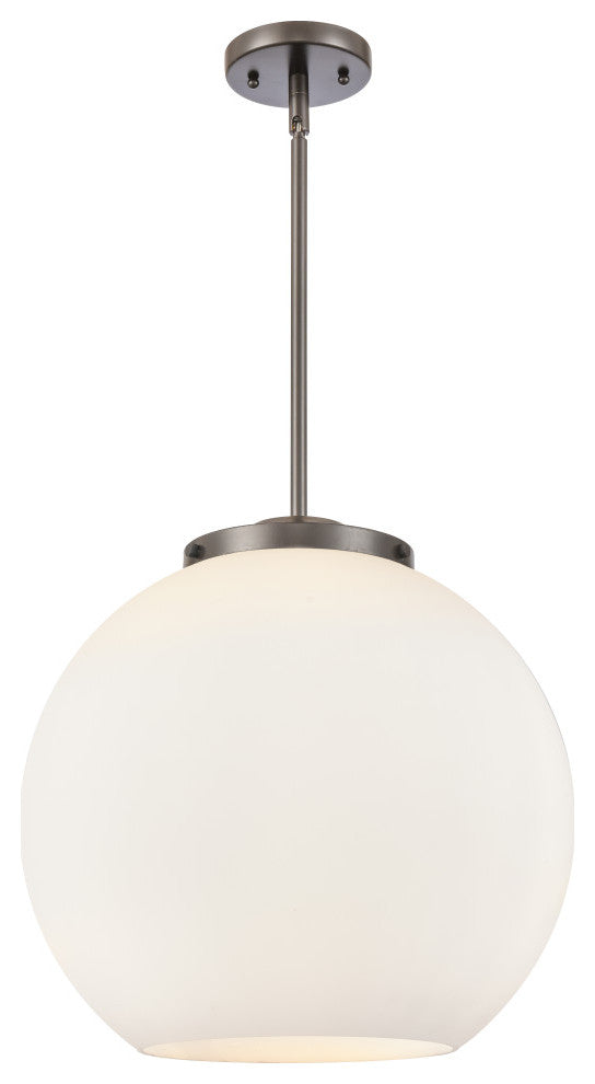 Athens Pendant, Oil Rubbed Bronze, Matte White, Matte White