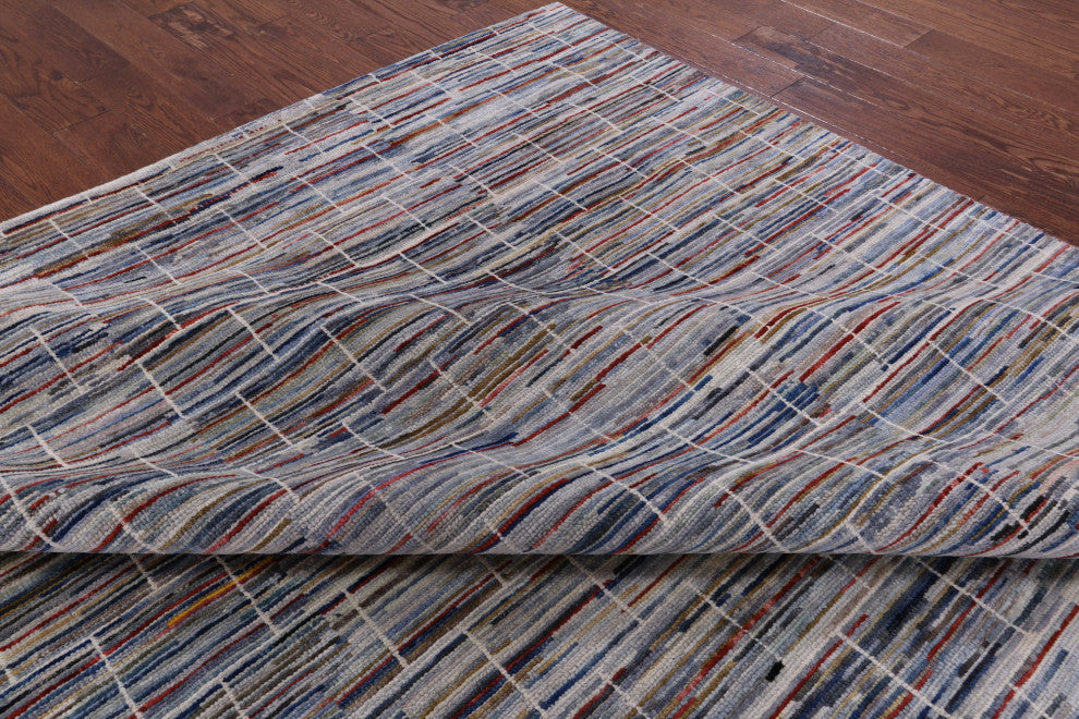 Persian Gabbeh Hand Knotted Rug 8' 11" X 11' 8" Q6929