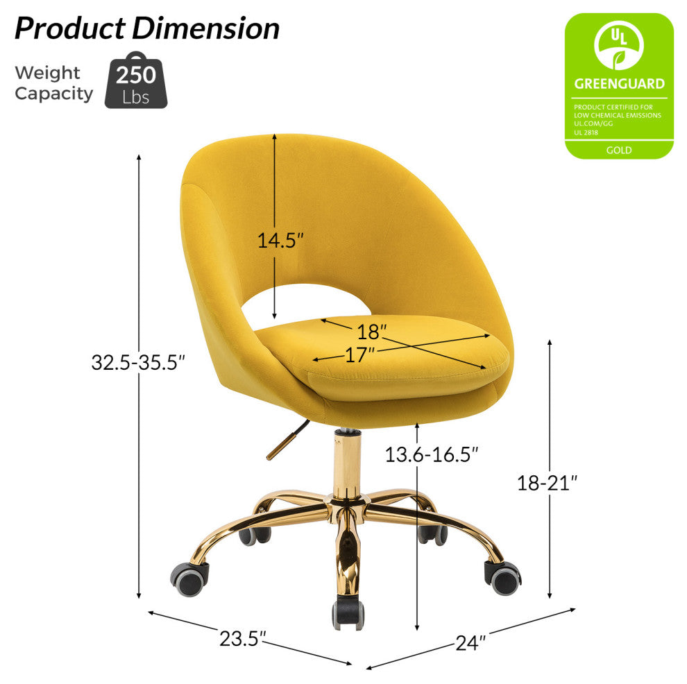 Savas Task Chair, Yellow