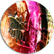 Structure Abstract Art, Abstract Disc Metal Wall Art, 11"