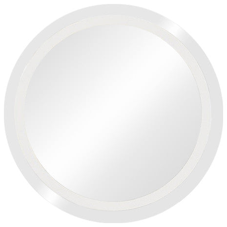 36" Round Led Bordered Illuminated Mirror