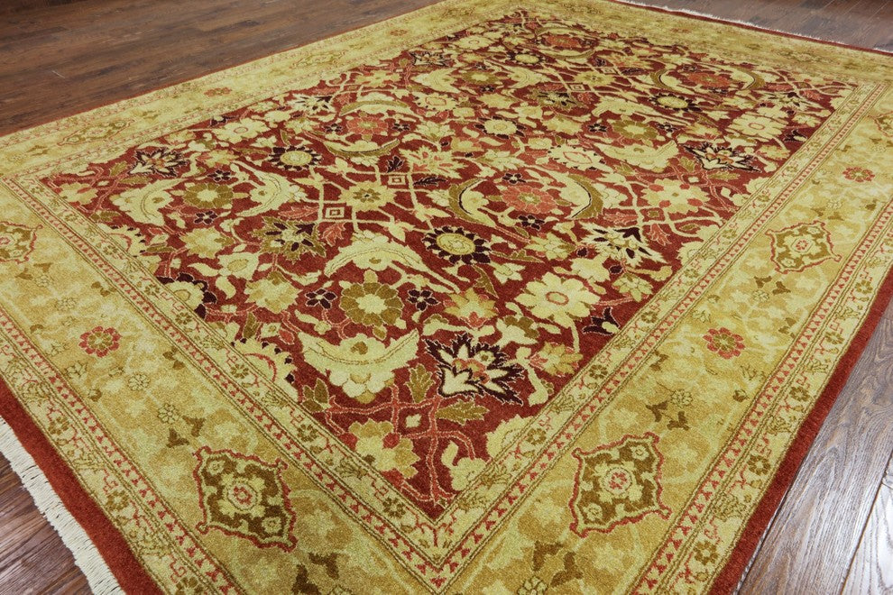 Traditional Floral Chobi Handmade Area Rug 9'x12', W2252