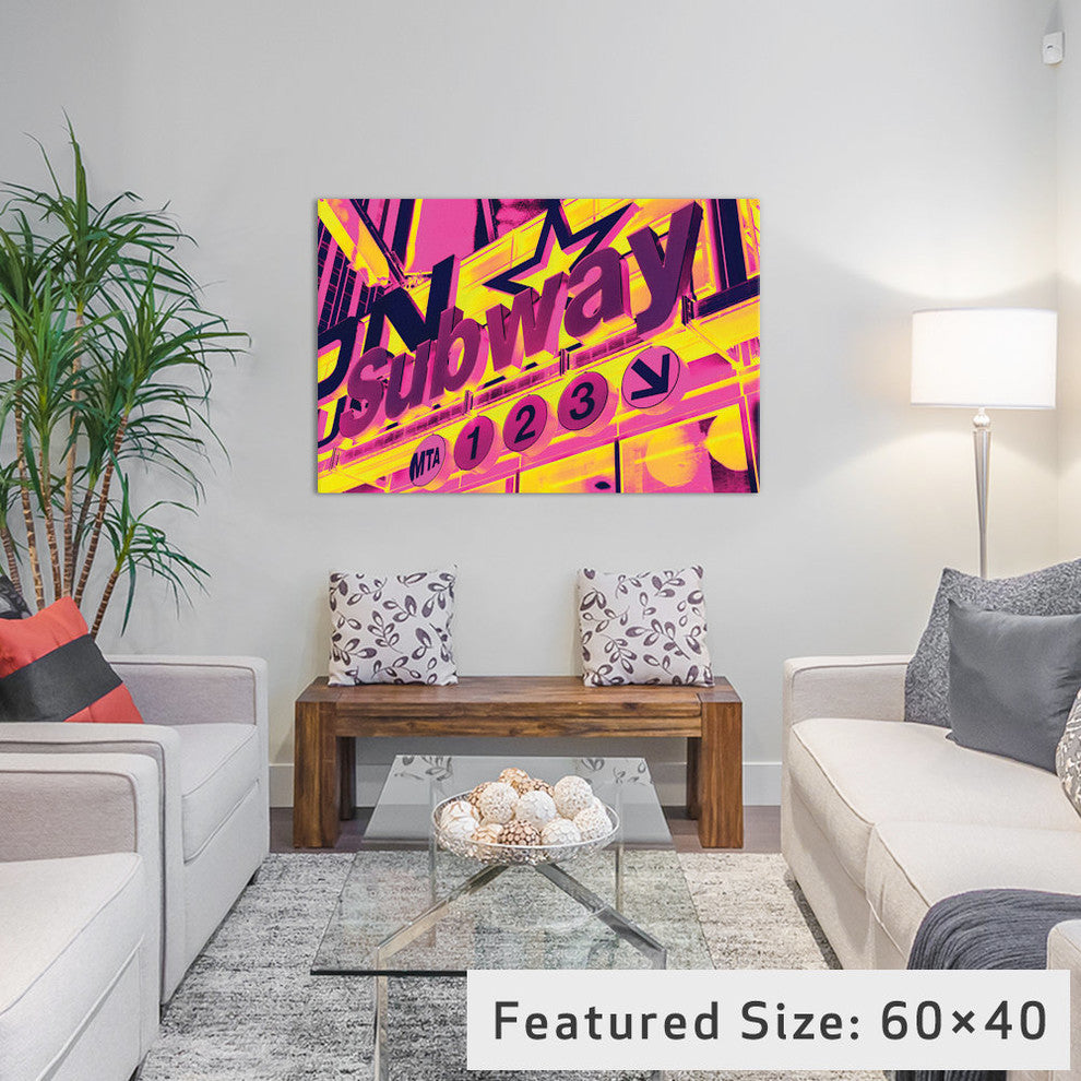 "NYC Subway Sign" by Philippe Hugonnard, 18x12x1.5