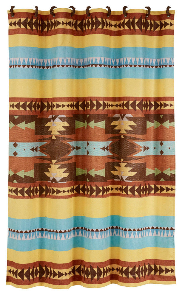 Mesa Southwestern Shower Curtain, 72"x72", 1 Piece