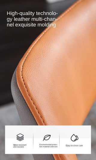 Modern Minimalist Red Backrest Desk Chair, Sky Blue