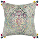 Blue Pink Medallion Decorative Throw Pillow