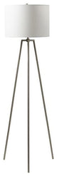 Brushed Polished Nickel One Light Floor Lamp from the Floor Lamp Collection