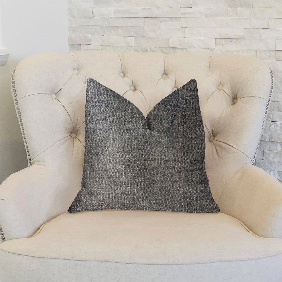 Deep Mantra Charcoal Luxury Throw Pillow, 20"x26" Standard
