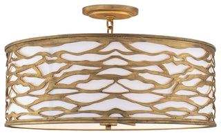 Kato 5-Lt Convertible Semi-Flush/Pendant - Havana Gold