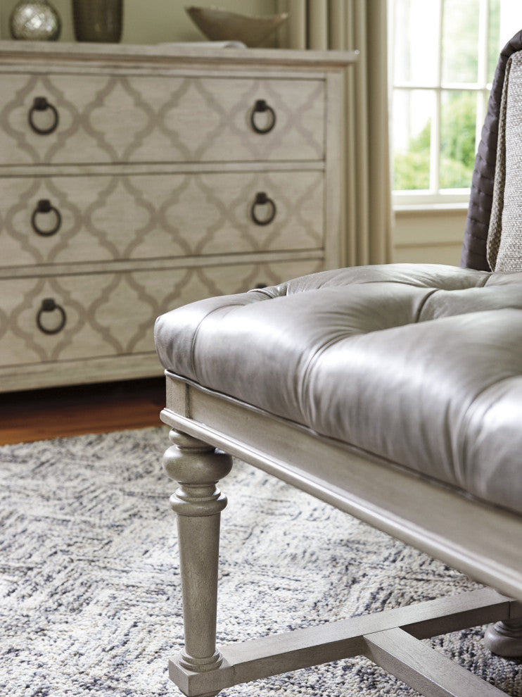 Bellport Leather Bed Bench