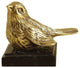 Brass Bird Paperweight Figurine