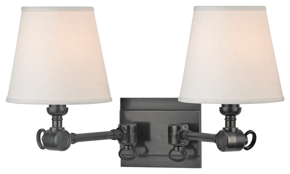 Hillsdale 2-Light Wall Sconce, Old Bronze