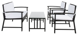 Safavieh Krissy Living Set, Black/White