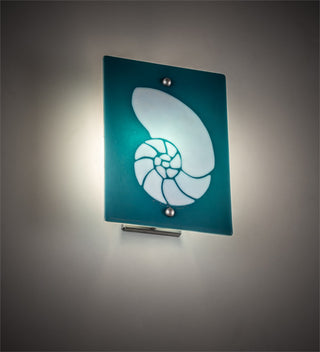 9 Wide Metro Fusion Nautilus Wall Sconce