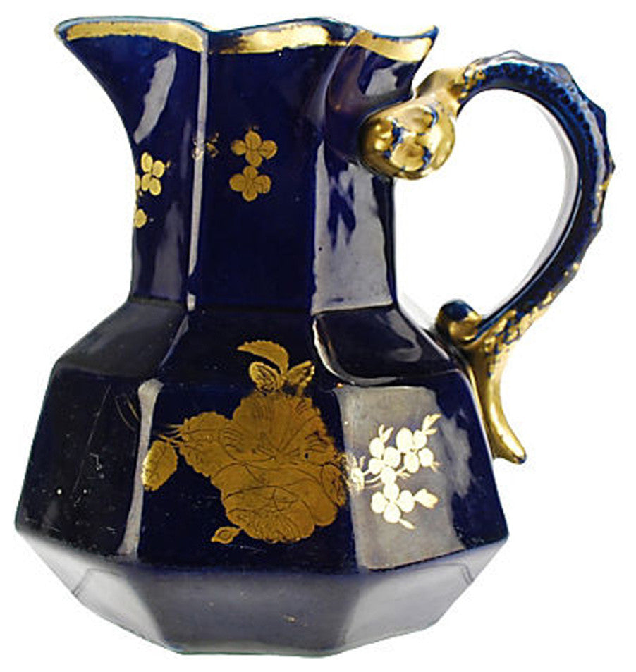 Consigned Antique Mason's Ironstone Mazarine Pitcher or Jug