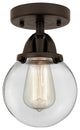 Beacon Semi-Flush Mount, Oil Rubbed Bronze, Clear, Clear