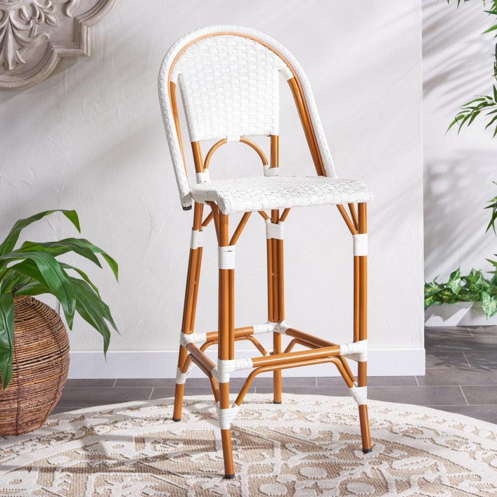 Safavieh California Bar Stool, White