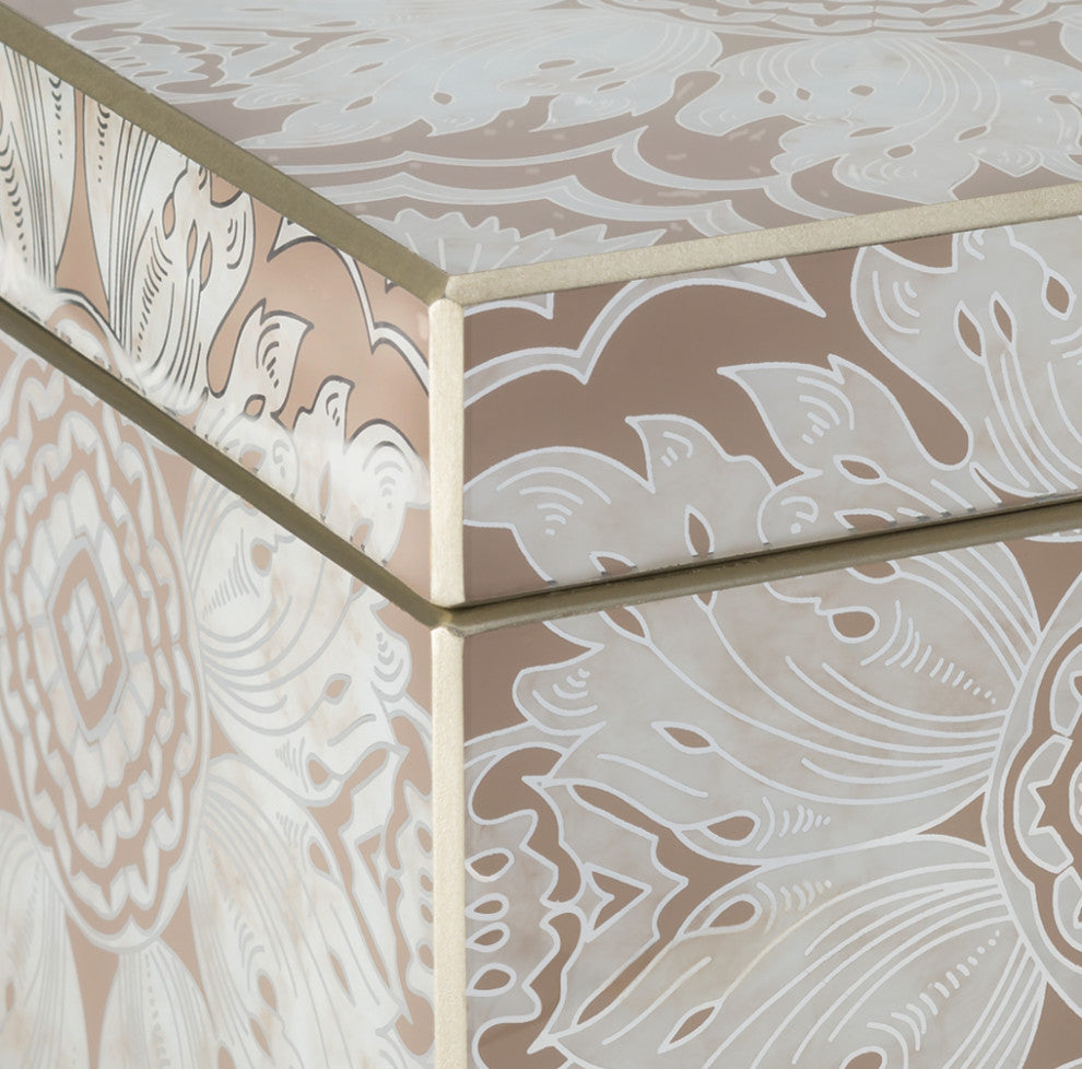 Sand and Silver Mirror Box