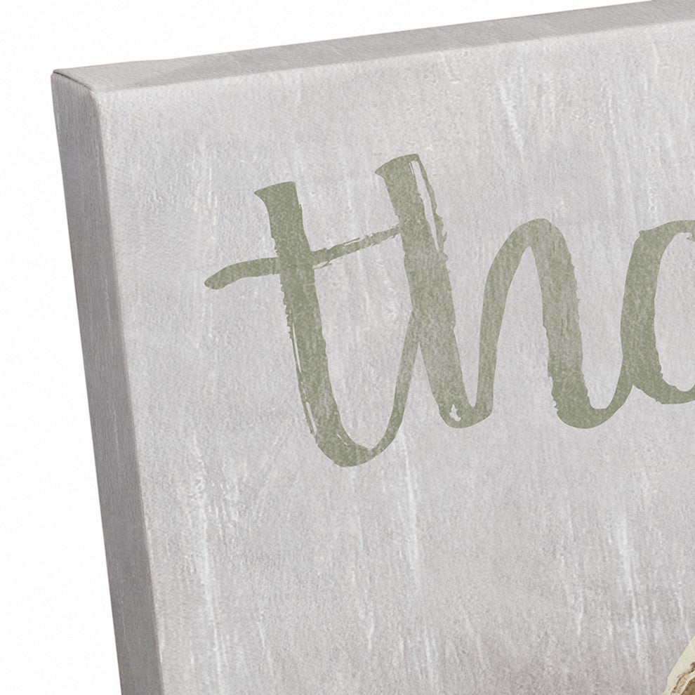 Thankful Colored Pumpkins Print on Canvas