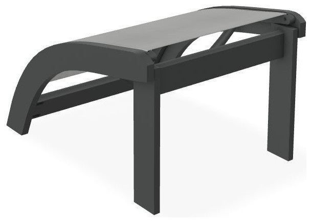 Adirondack Sling Outdoor Ottoman, Alloy/Graphite