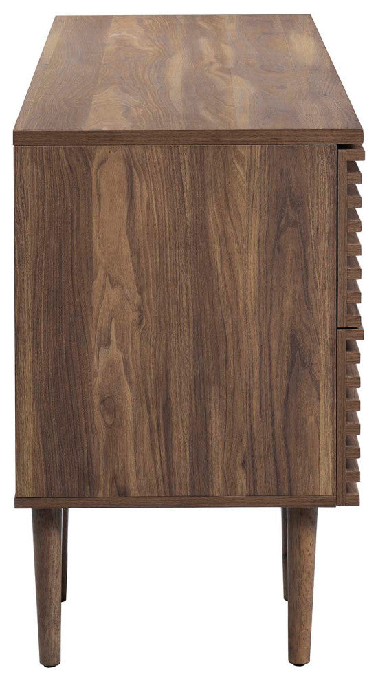 Render Office Desk, Walnut