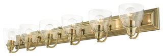 Antique Brass Transitional, Colonial, Vanity Sconce