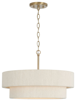 Capital Lighting Delaney 4-Light Pendant 349841MA Matte Brass