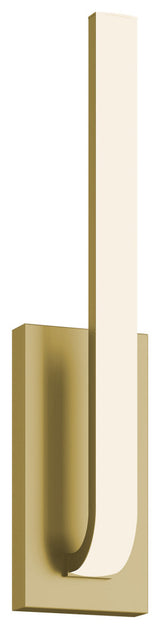 Lumina 20" LED Sconce, Light Antique Brass