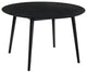 Arcadia 48" Round Dining Table in Black Wood