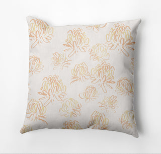 Tumbly Blossom Pillow, Yellow, 18"x18"