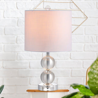 Brooklyn 17.5" Crystal Table Lamp, Clear