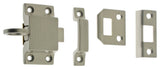Genuine Solid Brass Transom Catch, Satin Nickel